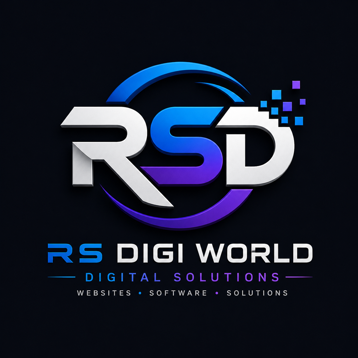 RS DIGI WORLD logo mark